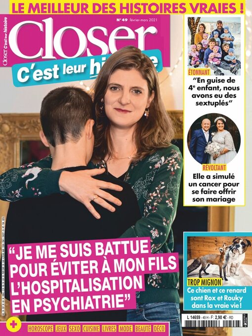 Title details for Closer C'est leur histoire by Reworld Media Magazines - Available